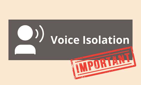  Voice Isolation di iPhone