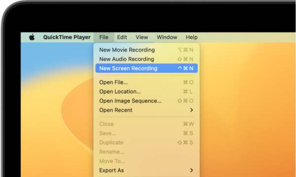 merekam layar laptop di Mac dengan aplikasi QuickTime Player 